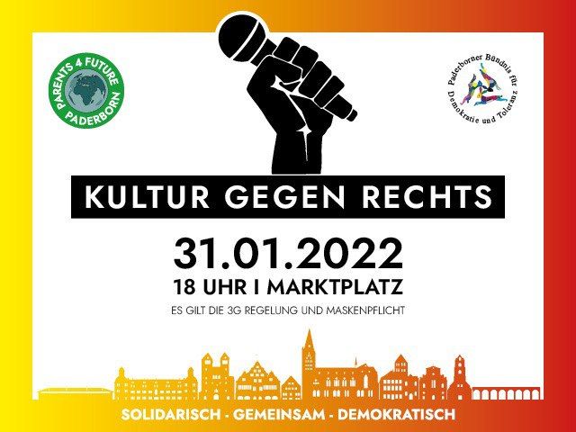 Montag auf dem Paderborner Marktplatz: Kultur gegen Rechts